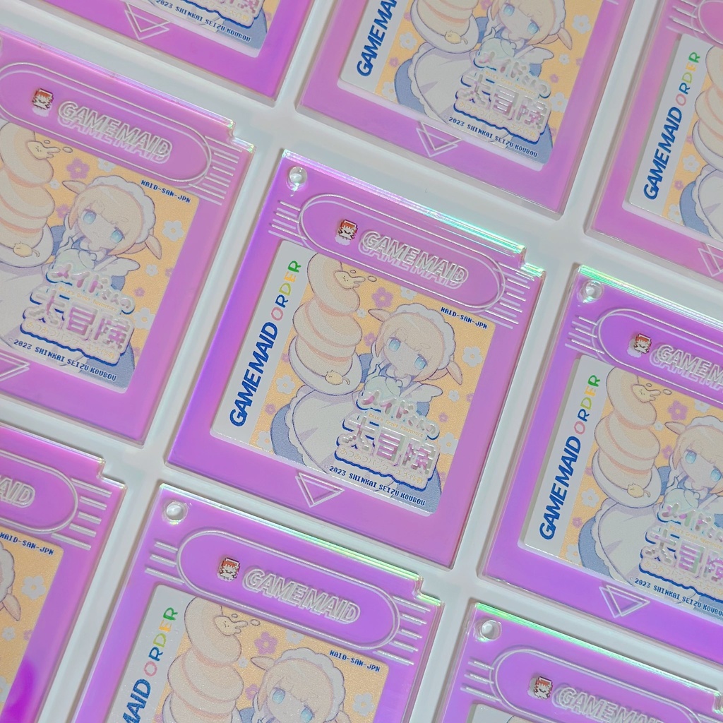 ゲームカセット風アクリルキーホルダー