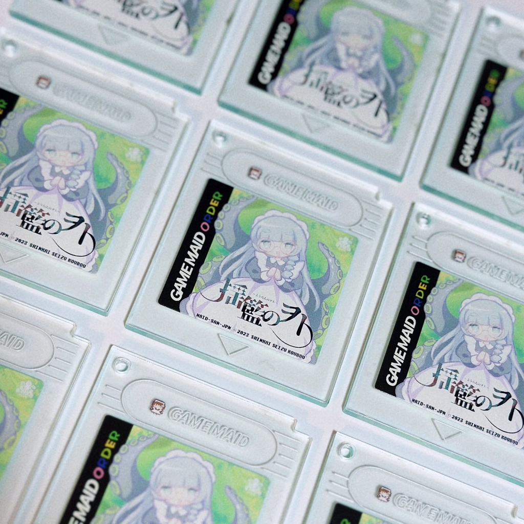 ゲームカセット風アクリルキーホルダー