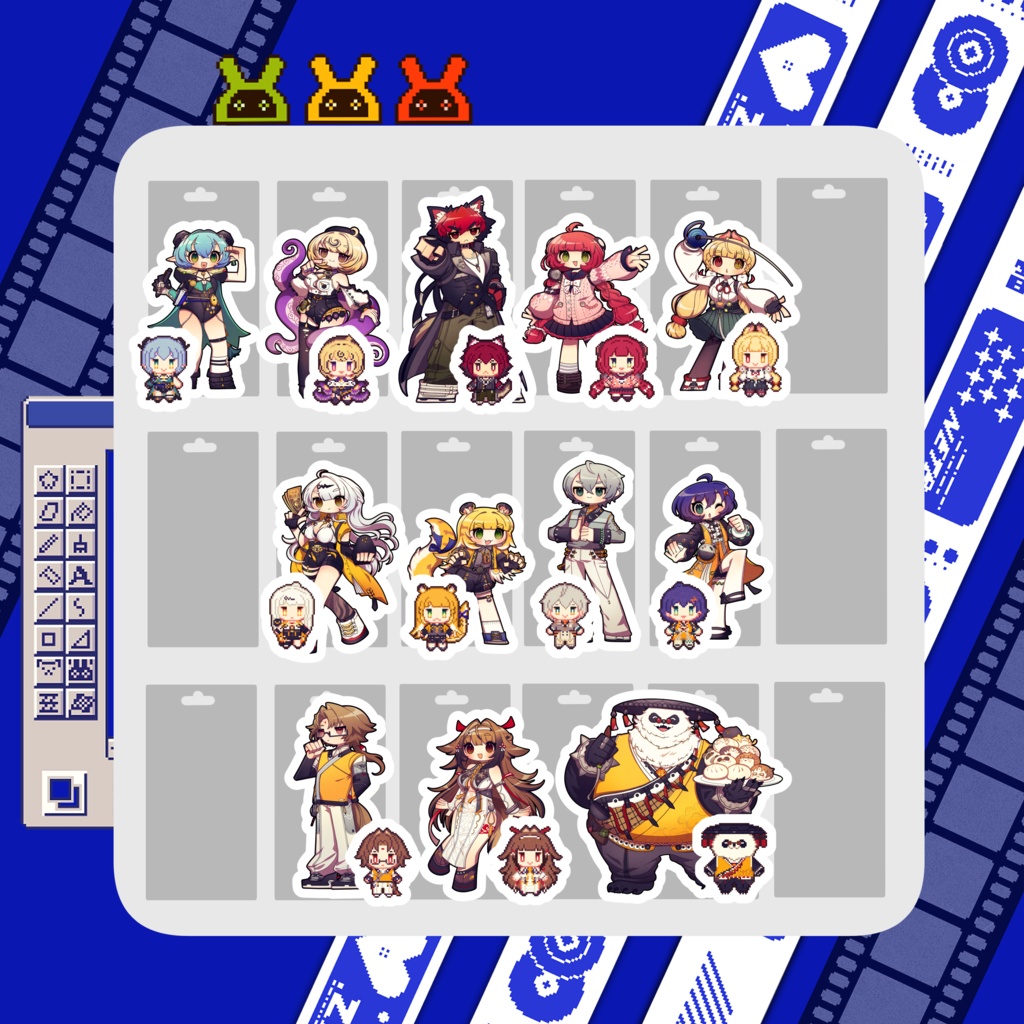 ZZZシール キャラ単品