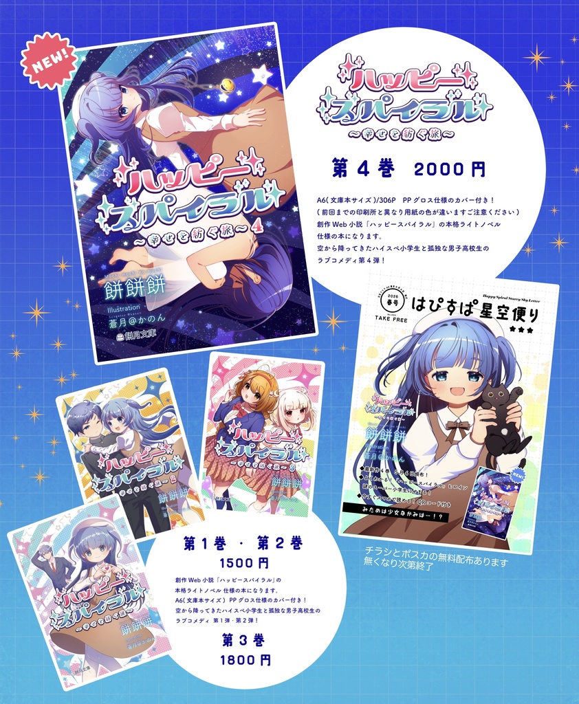 【創作小説】ハッピースパイラル ①~④以下続刊予定