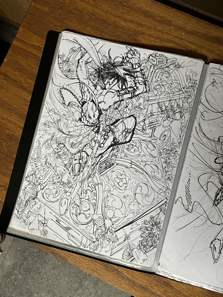 「祇園四条に降臨す」額装原画A4サイズサイン入り