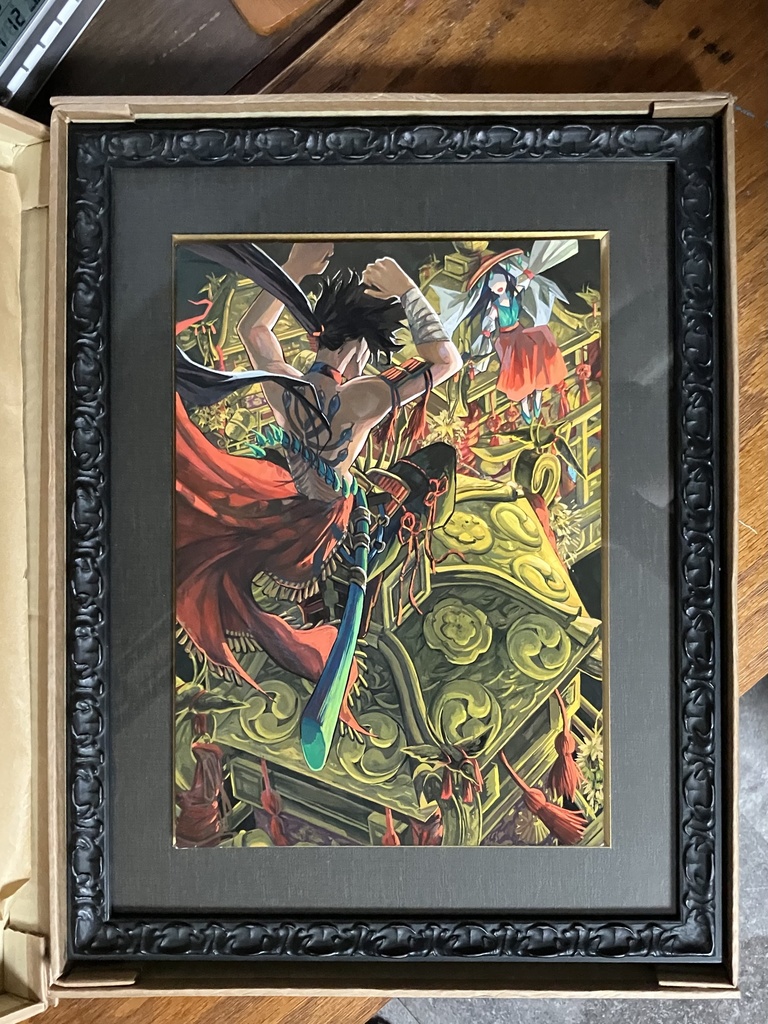 「祇園四条に降臨す」額装原画A4サイズサイン入り