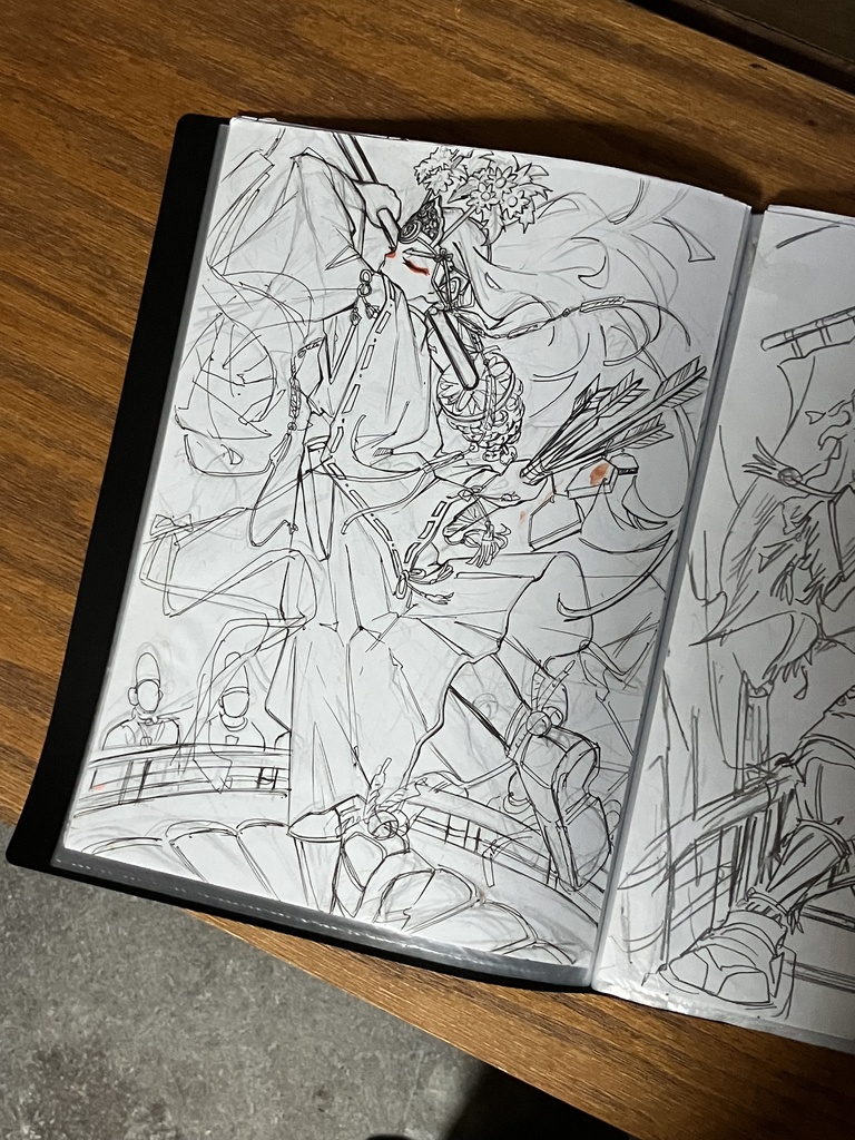 「菊の舞」額装原画A4サイズサイン入り