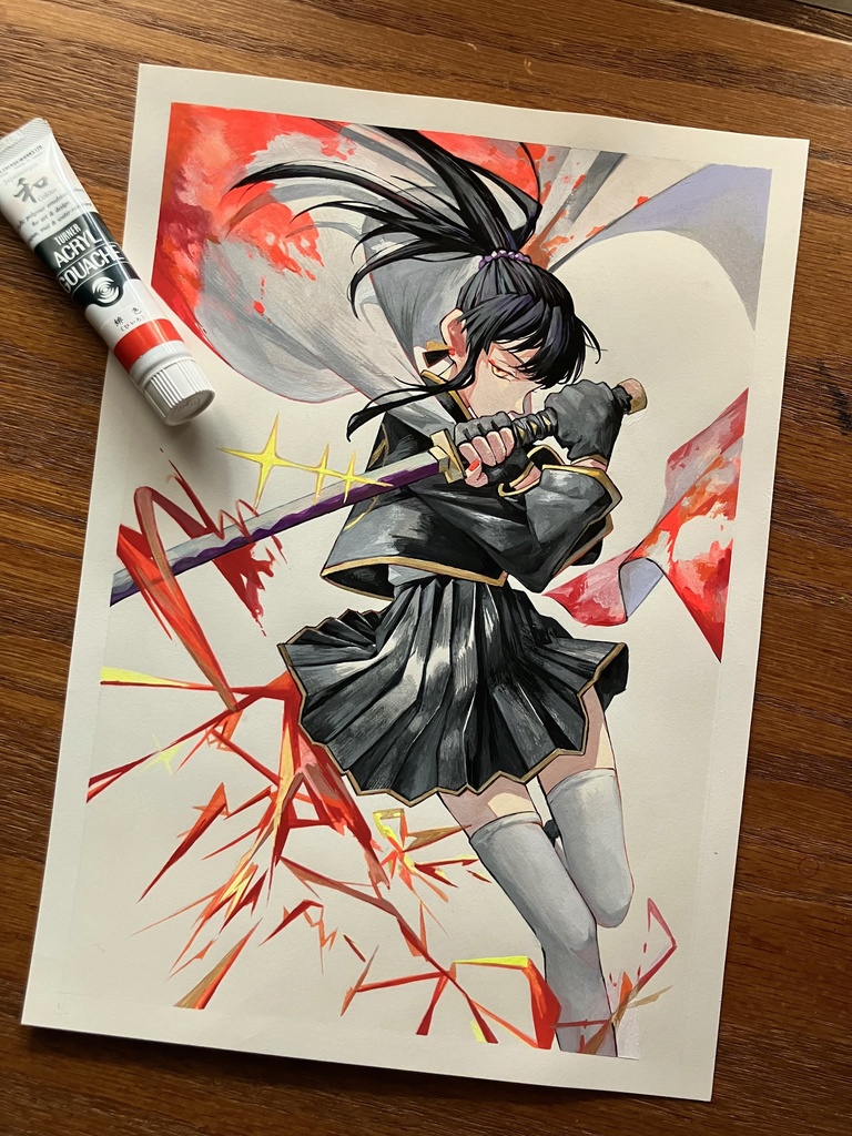 【炎舞】原画サイン入りA4サイズ