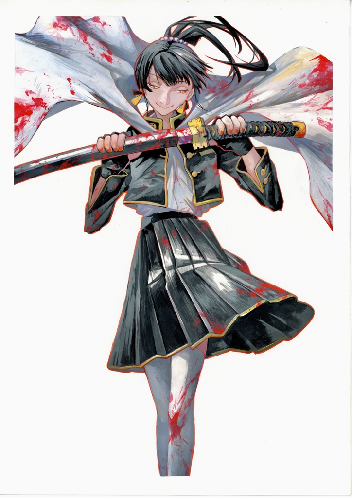 【血桜】原画A4サイズサイン入り