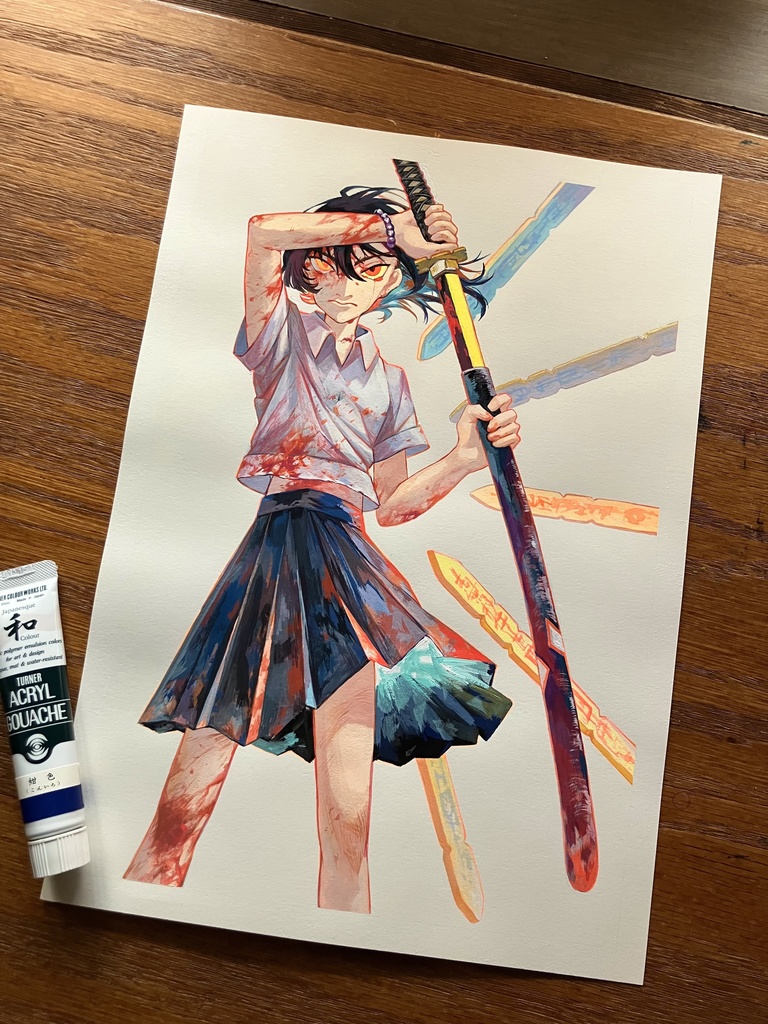 【黎明】原画A4サイズサイン入り