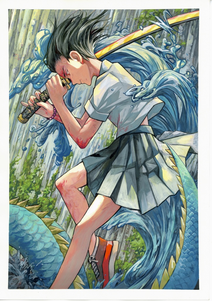 【一太刀】原画A4サイズサイン入り