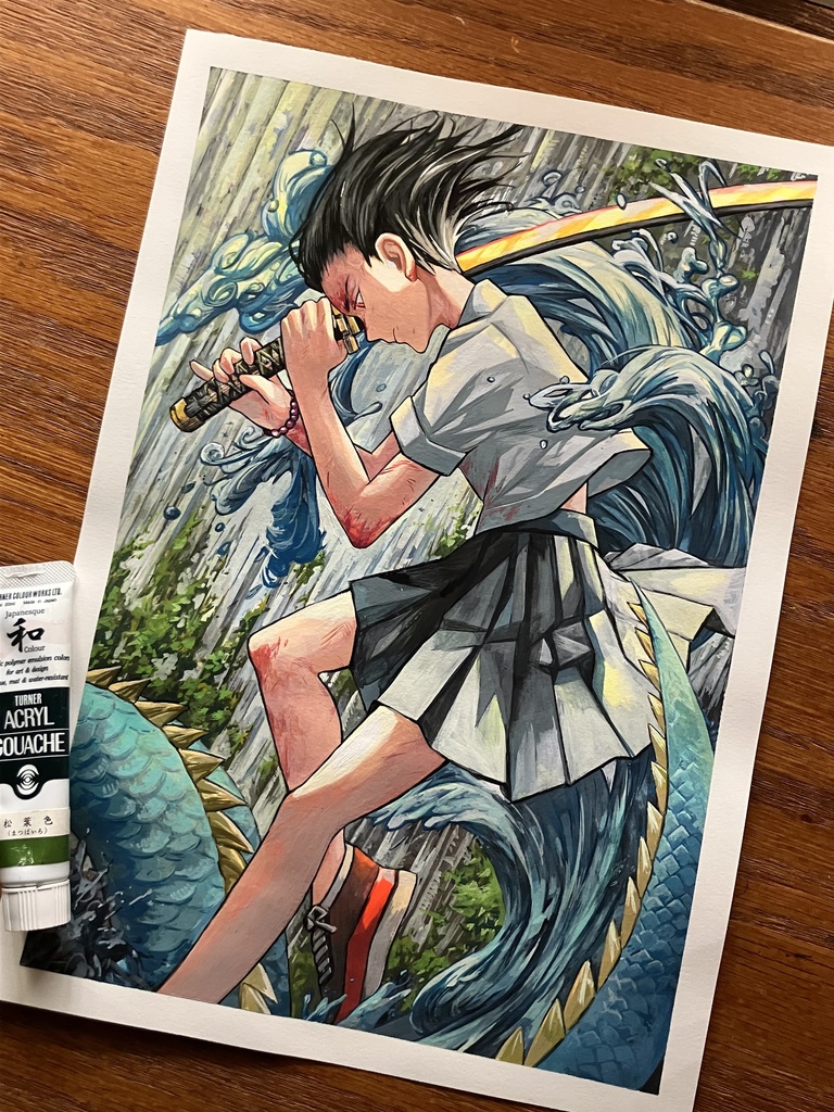 【一太刀】原画A4サイズサイン入り