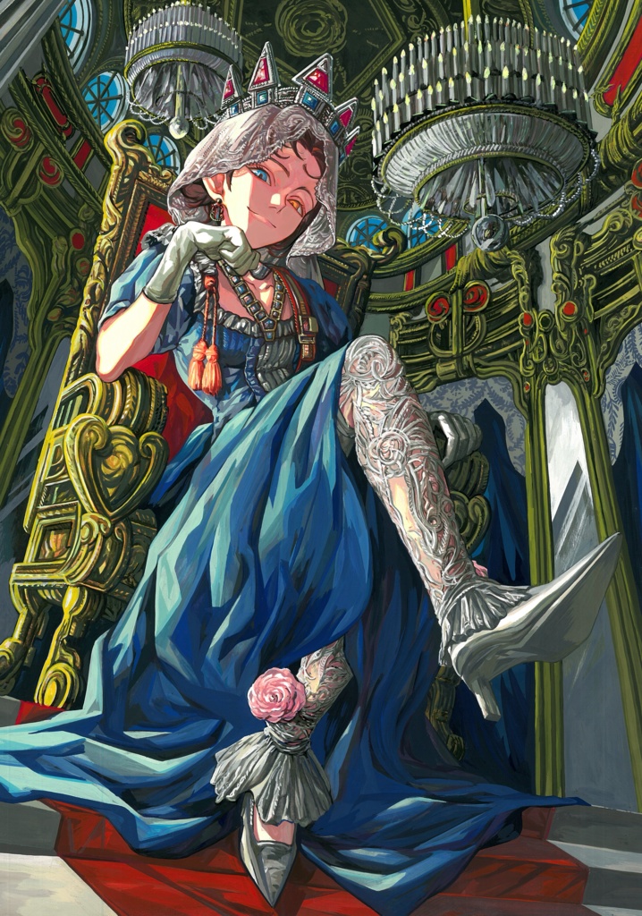 QUEENA3サイズ原画額装サイン入り