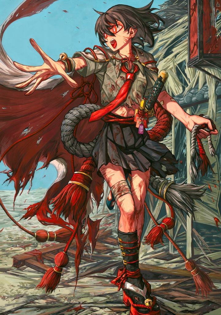 日の告A3サイズ額装原画サイン入り