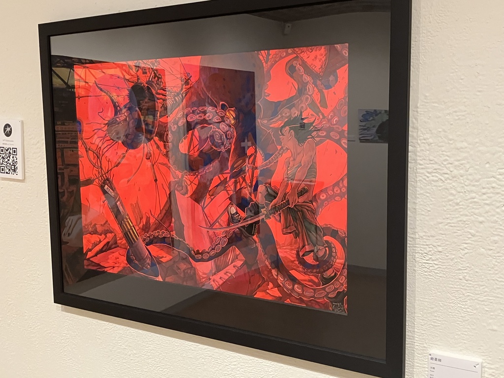 蛸薬師A2サイズ原画額装サイン入り