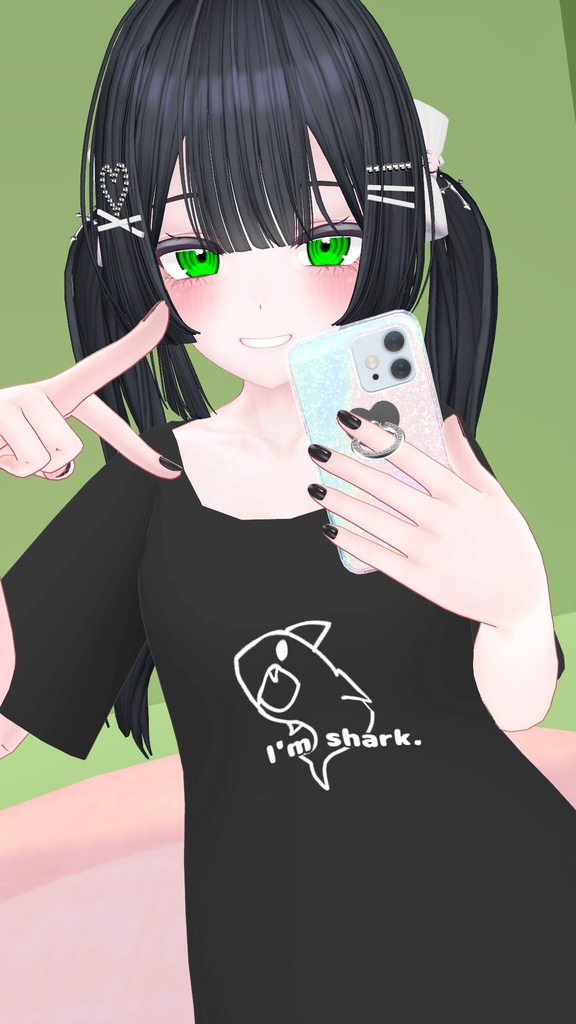 【複数アバター対応】あいむしゃーくTシャツ!