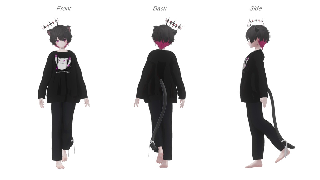 イチゴ対応しました!【簡単改変】ちょうどいいルームウェア!【複数アバター対応】