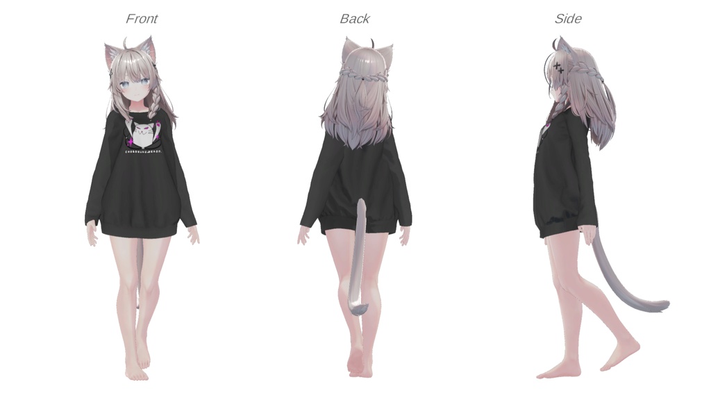 イチゴ対応しました!【簡単改変】ちょうどいいルームウェア!【複数アバター対応】