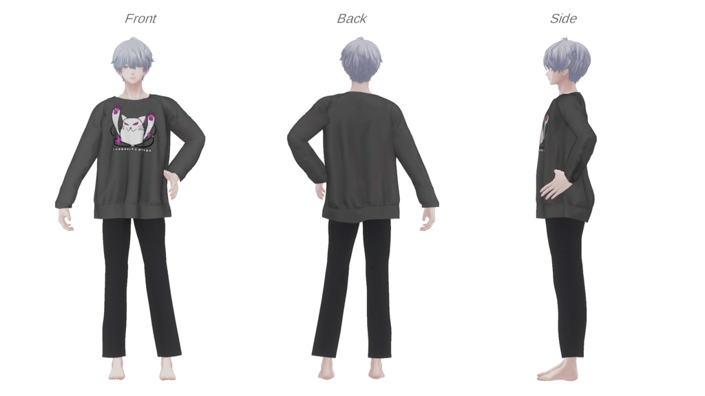 【簡単改変】ちょうどいいルームウェア!for men【複数アバター対応】