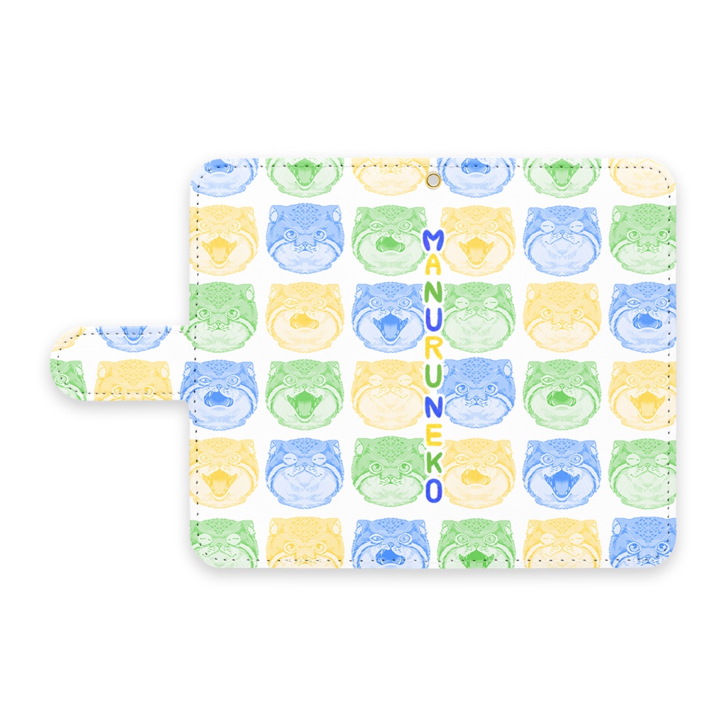 マヌルネコ⑥手帳型Androidケース・各種