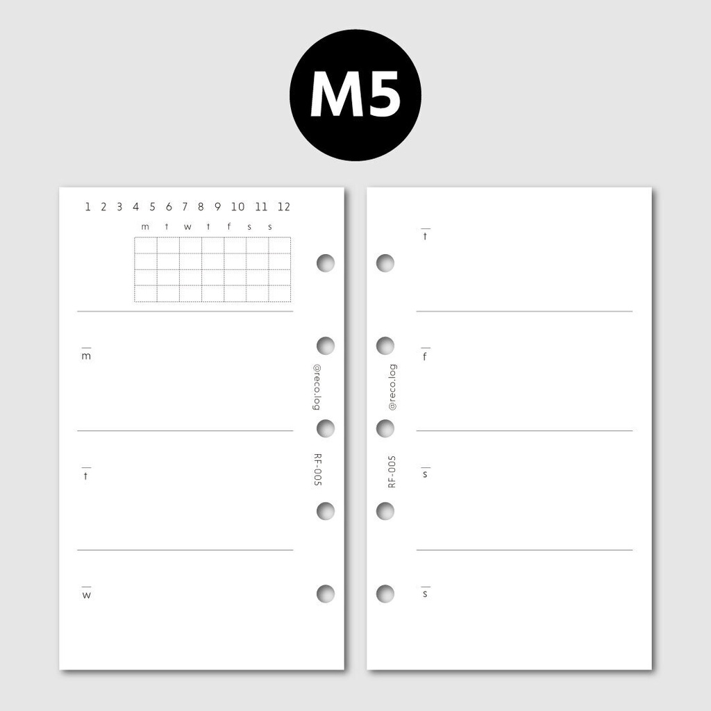 【M5】Weekly refill with habit tracker