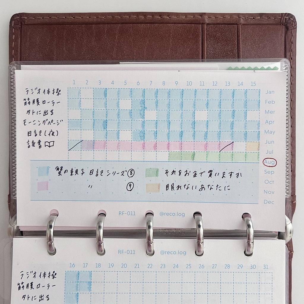 【M5】Monthly habit tracker refill