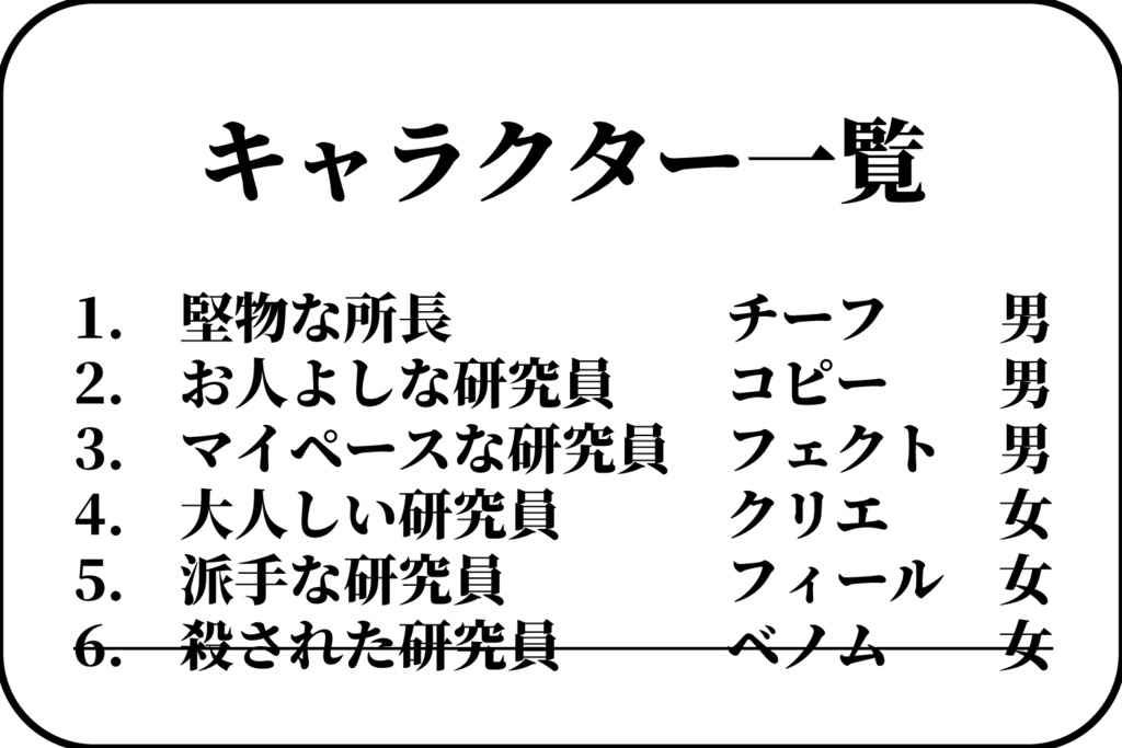 マーダーミステリー「レプリカ達の理想郷-DeeplyNearAbyss-」