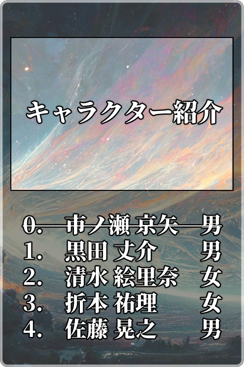 マーダーミステリー「電脳世界で見た白昼夢」