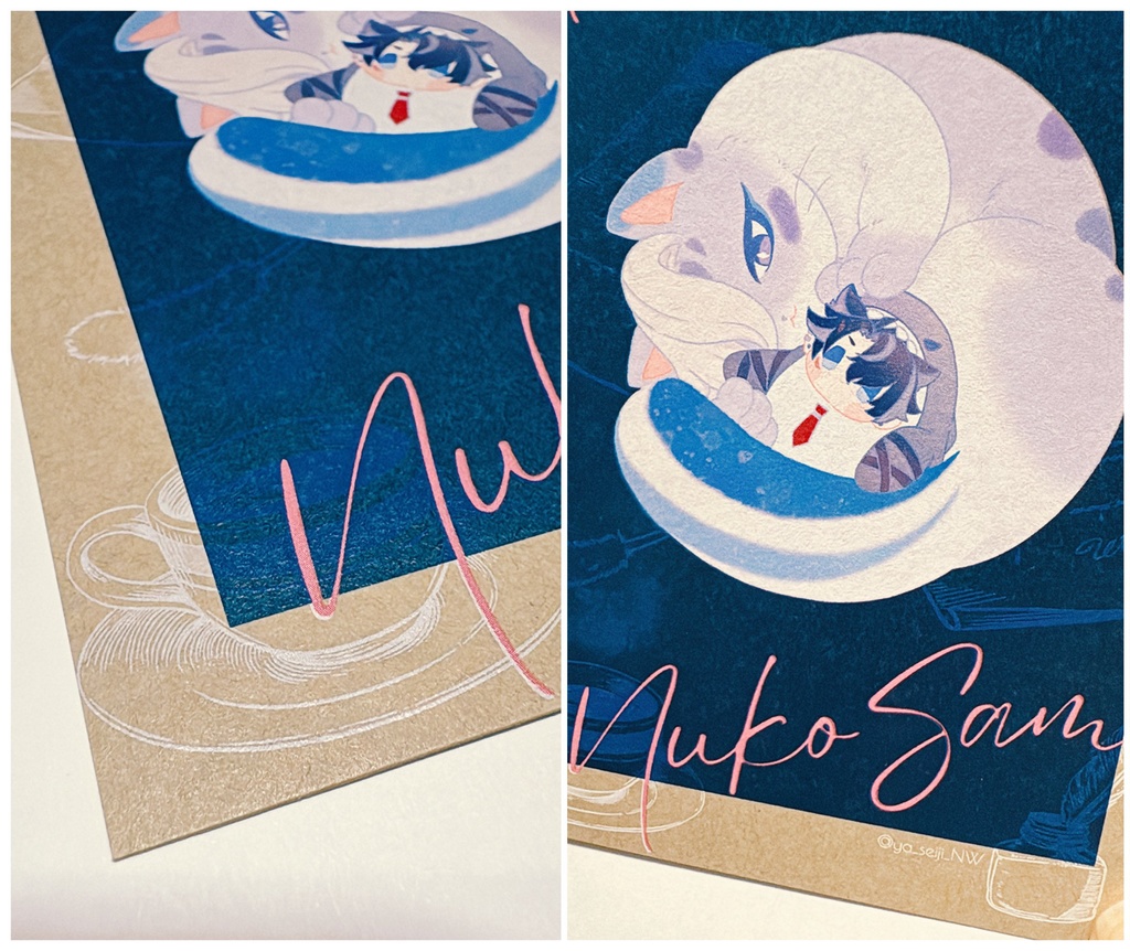 ヌコサメなかよしマウスパッド