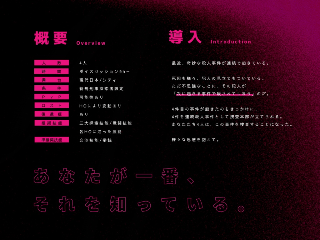 【CoCシナリオ】リバースリバースリバース