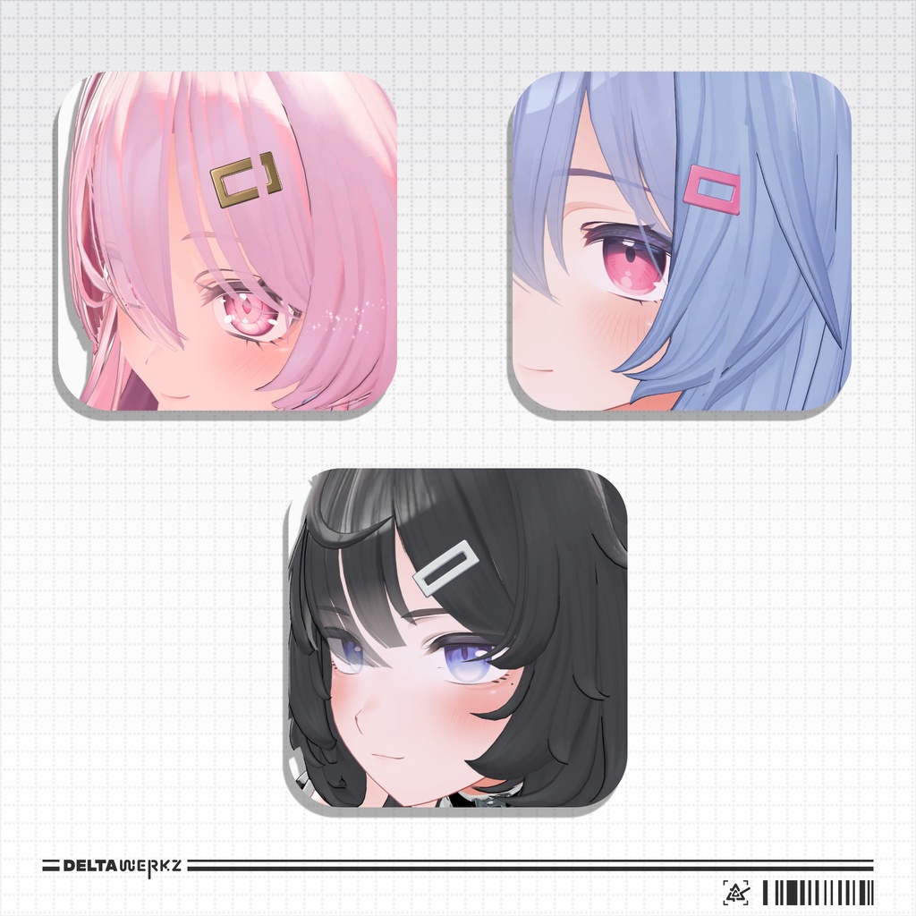 Rectangle Hair Clips