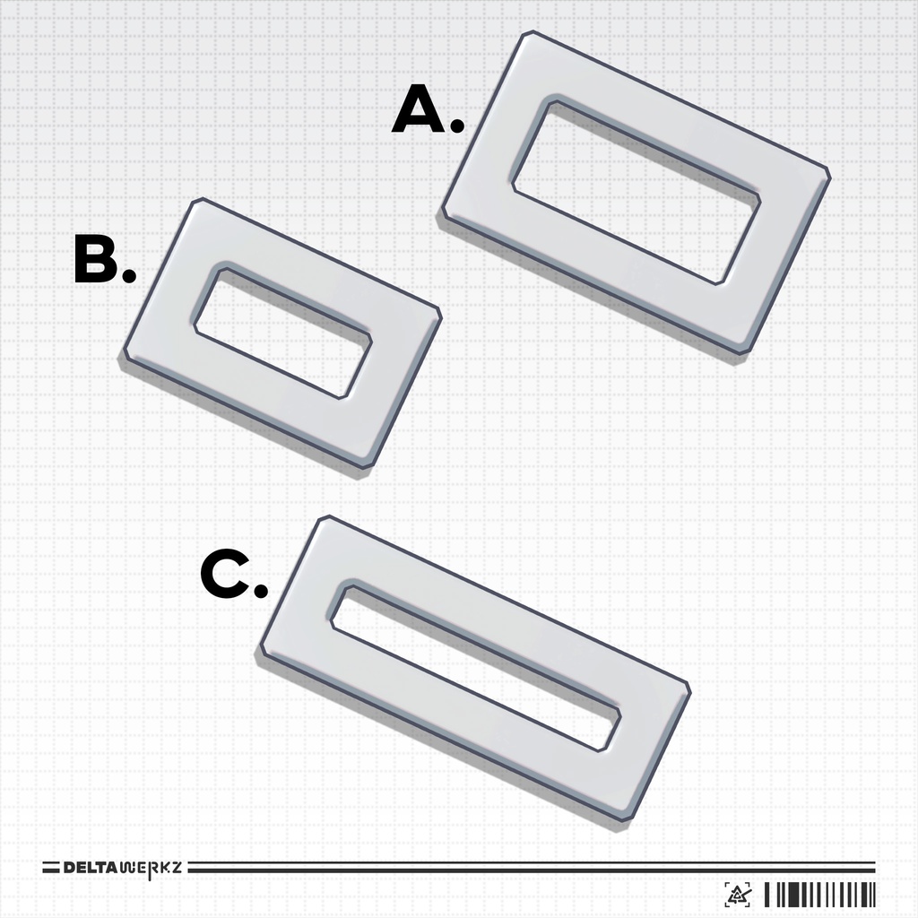 Rectangle Hair Clips