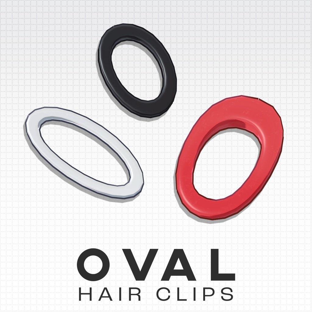 Oval Hair Clips