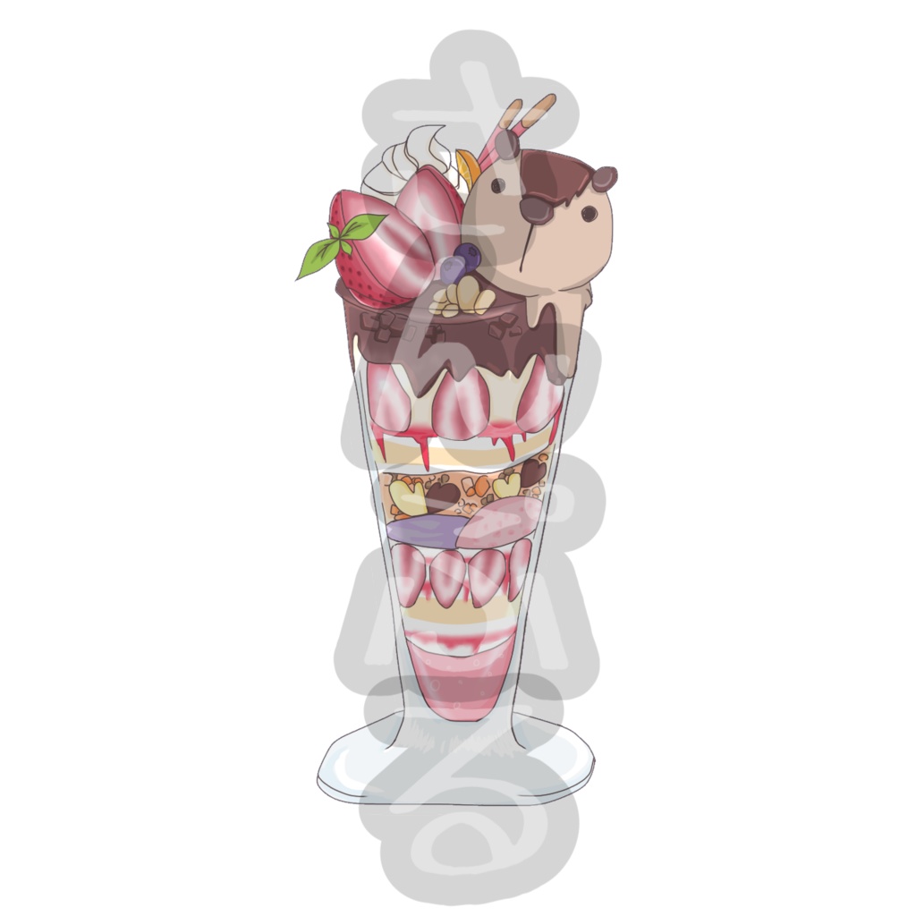 びばパフェ アクリルキーホルダー