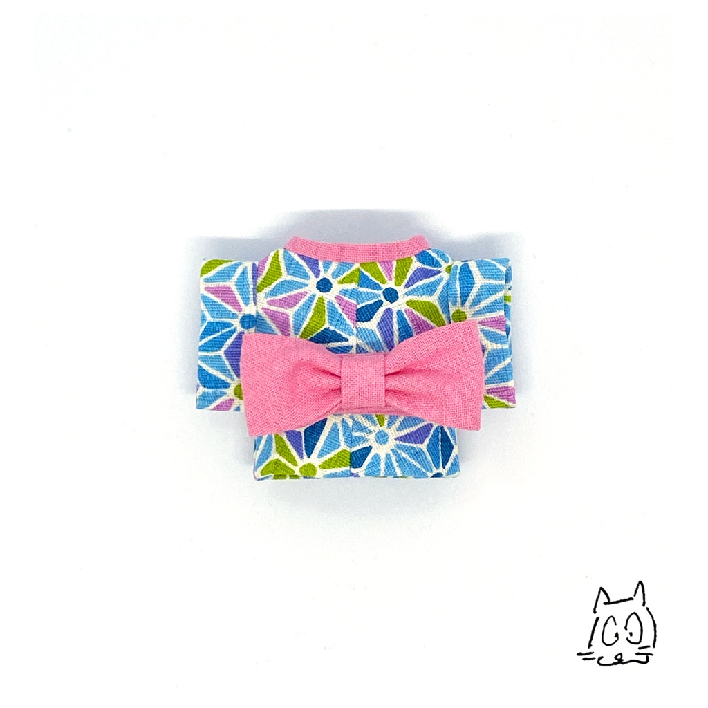 big ribon yukata -blue-