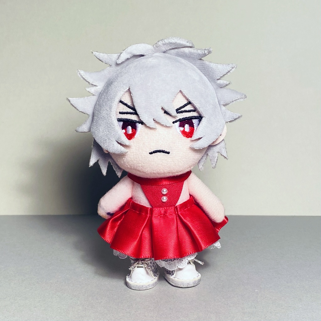 Frill dress(RED/BLACK)