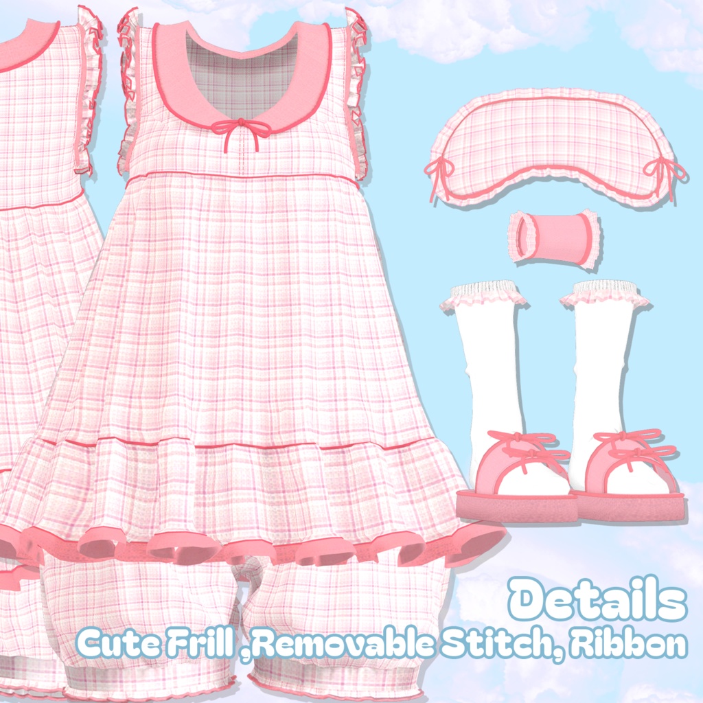 Cotton Candy Pajama (Manuka,Sio,Moe) / 솜사탕 파자마