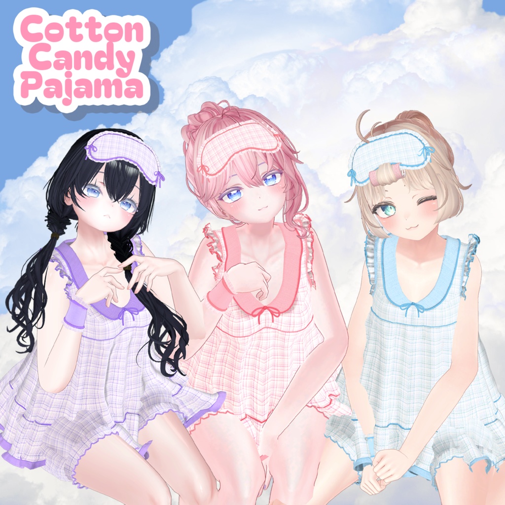 Cotton Candy Pajama (Manuka,Sio,Moe) / 솜사탕 파자마