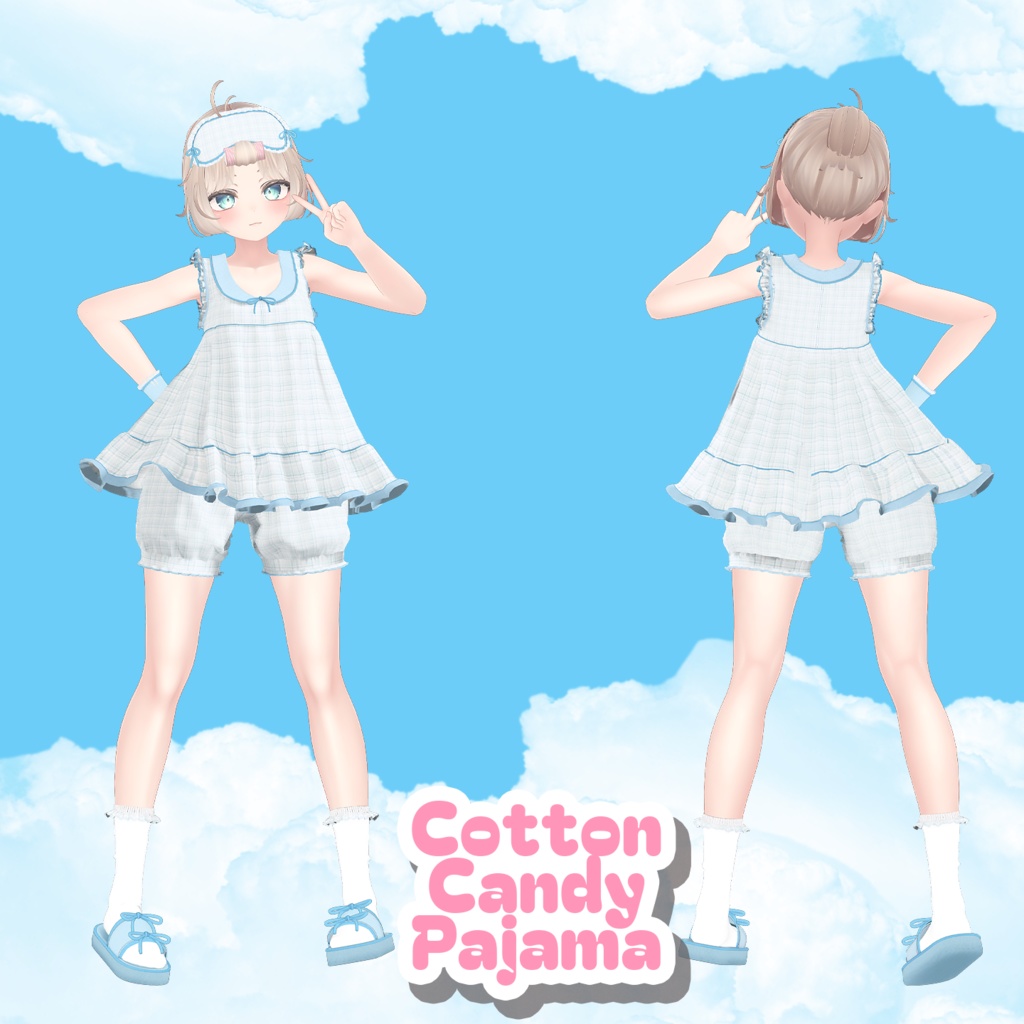 Cotton Candy Pajama (Manuka,Sio,Moe) / 솜사탕 파자마