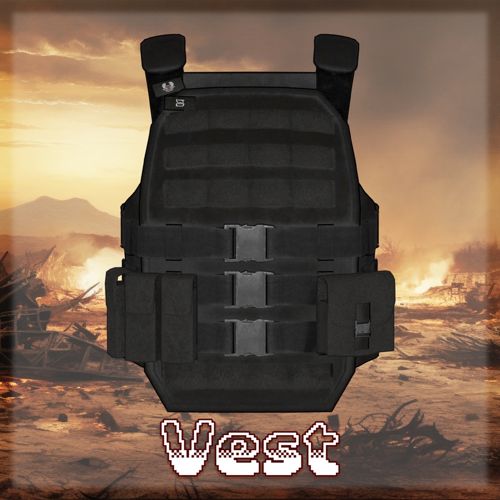 Battle Set (Helmet , Bulletproof Vest)