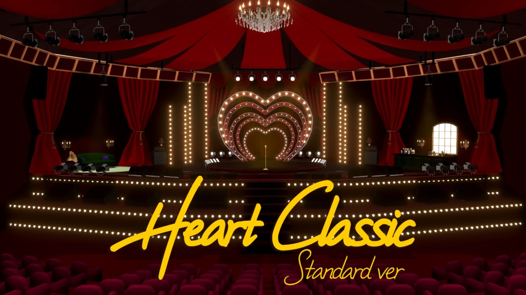 [Warudo World for Vtuber] Heart Classic World (Warudo Standard)