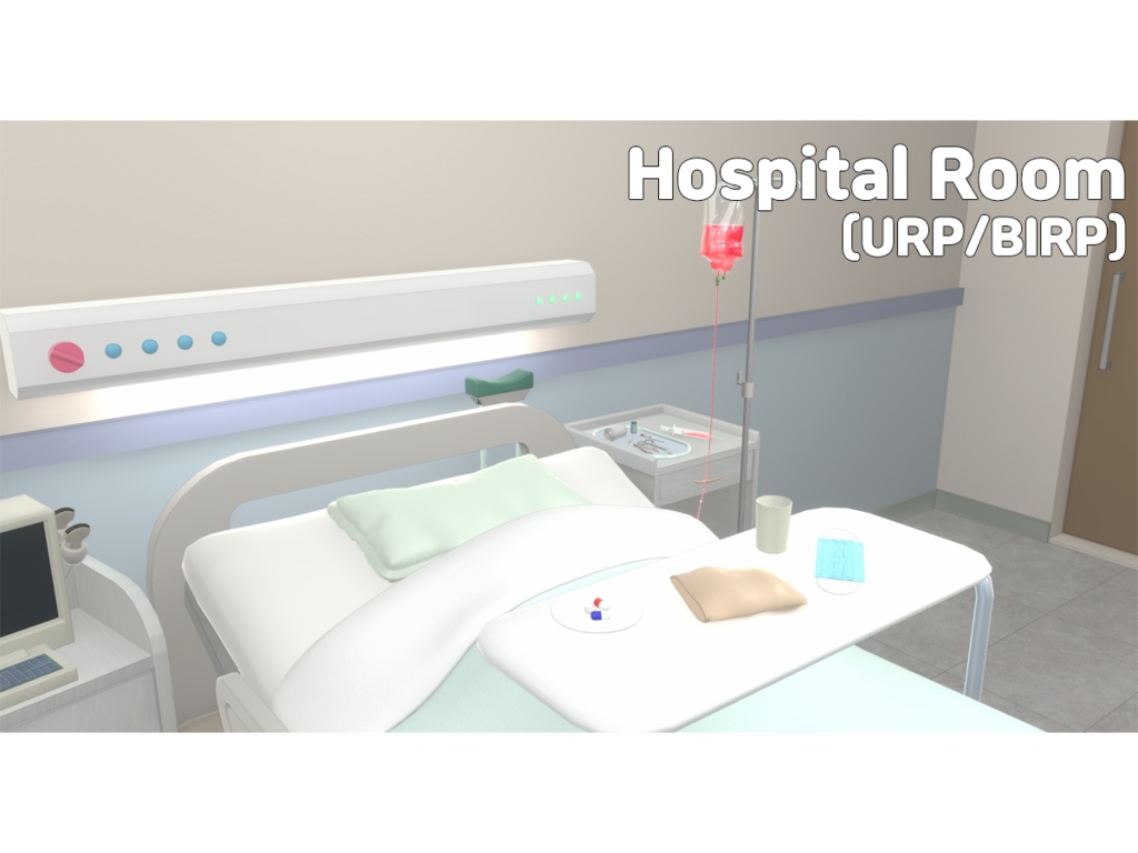 [Warudo] Hospital Room (URP_Nilo/BIRP) (with Special version for Halloween)