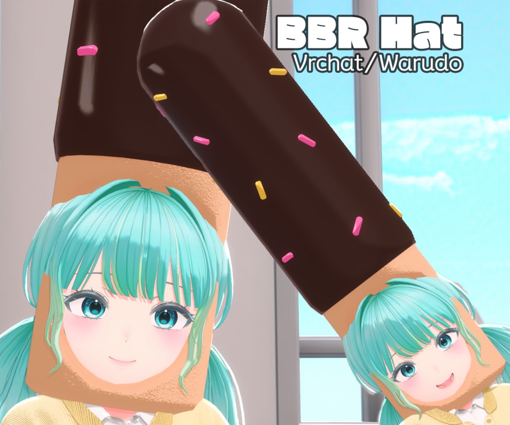 [UnityPackage/WarudoProp] BBR Hat (빼빼로모자)