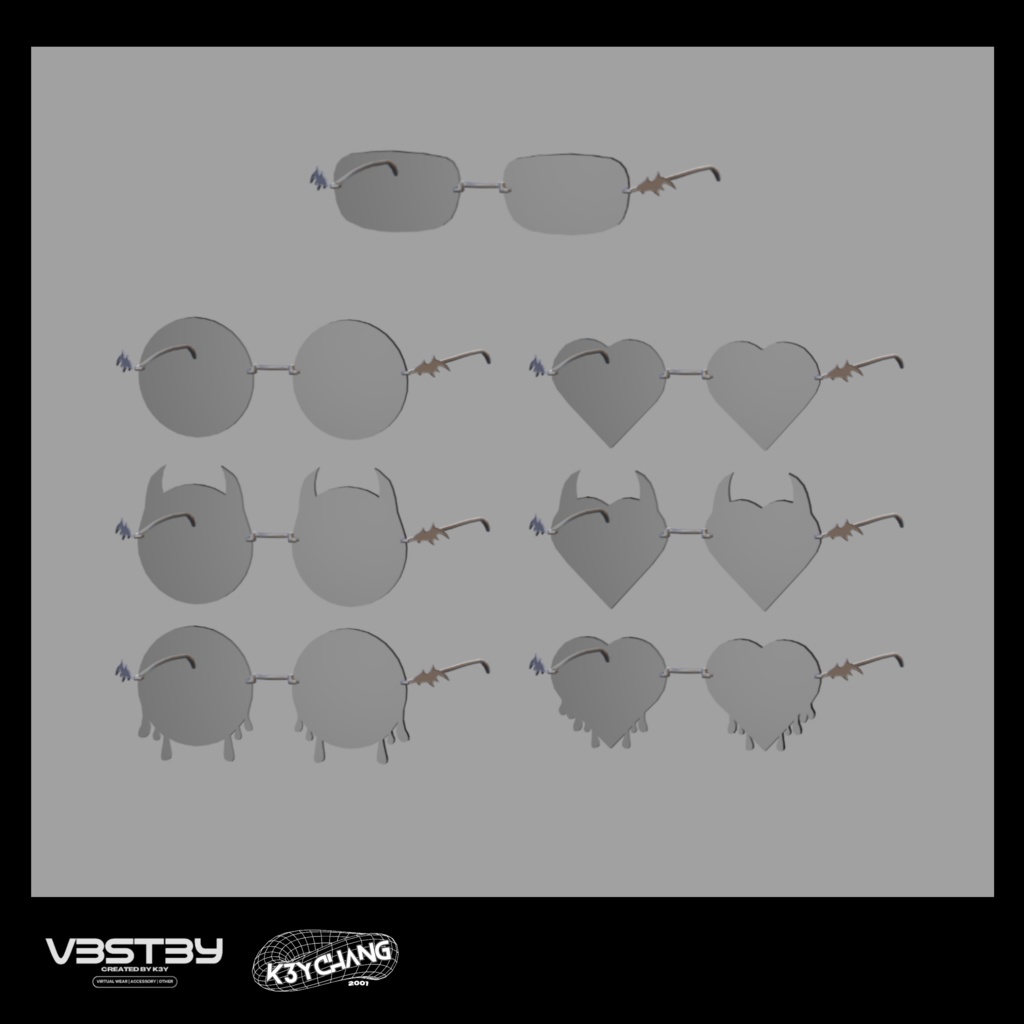 7種類のレンズを自由に組み合わせ!「SELECT Glasses」