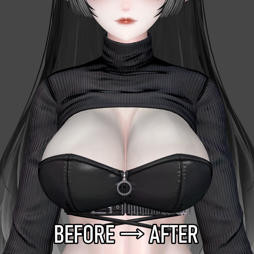 【ルミナ対応】胸の血管テクスチャ 5種類|Real Vein Overlay for Lumina