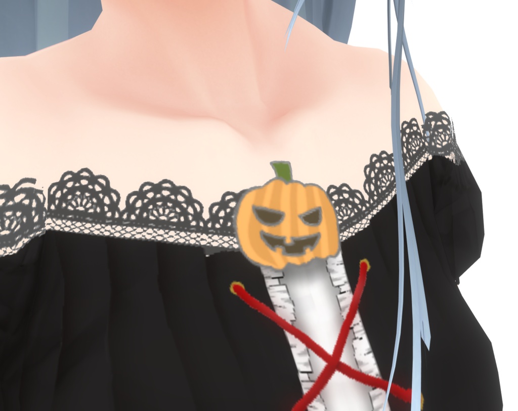 #VRoid用-ゴシックなシンプルワンピース・セット