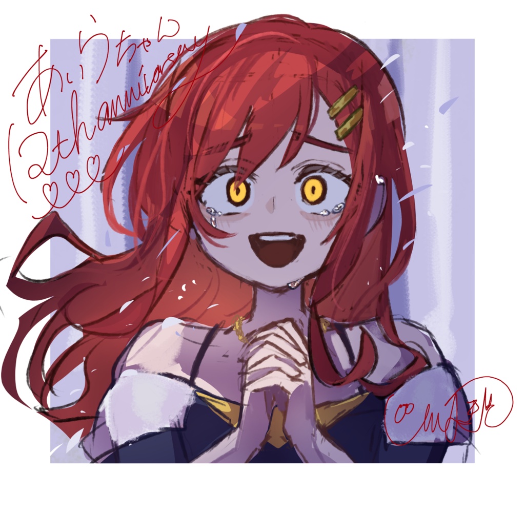 あいらさん12周年記念ファンアート【高画質PNG・透過PNG】
