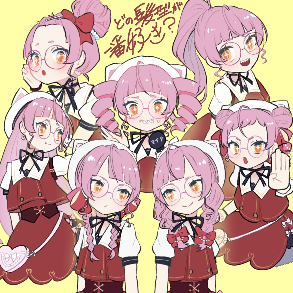 佐佐咲キキさん2周年記念ファンアート【高画質PNG・透過PNG】