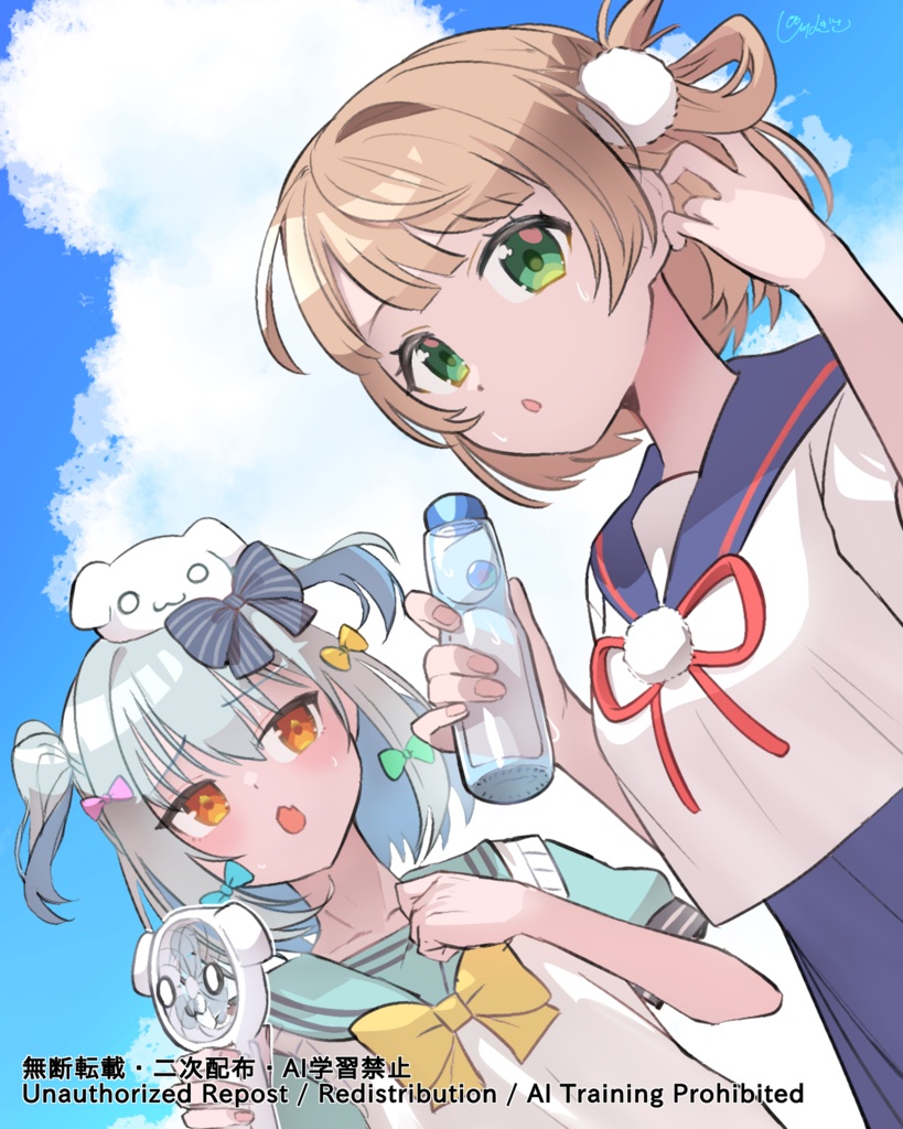 犬山たまきさんとしぐれういさんの誕生日記念ファンアート【高画質PNG・透過PNG】