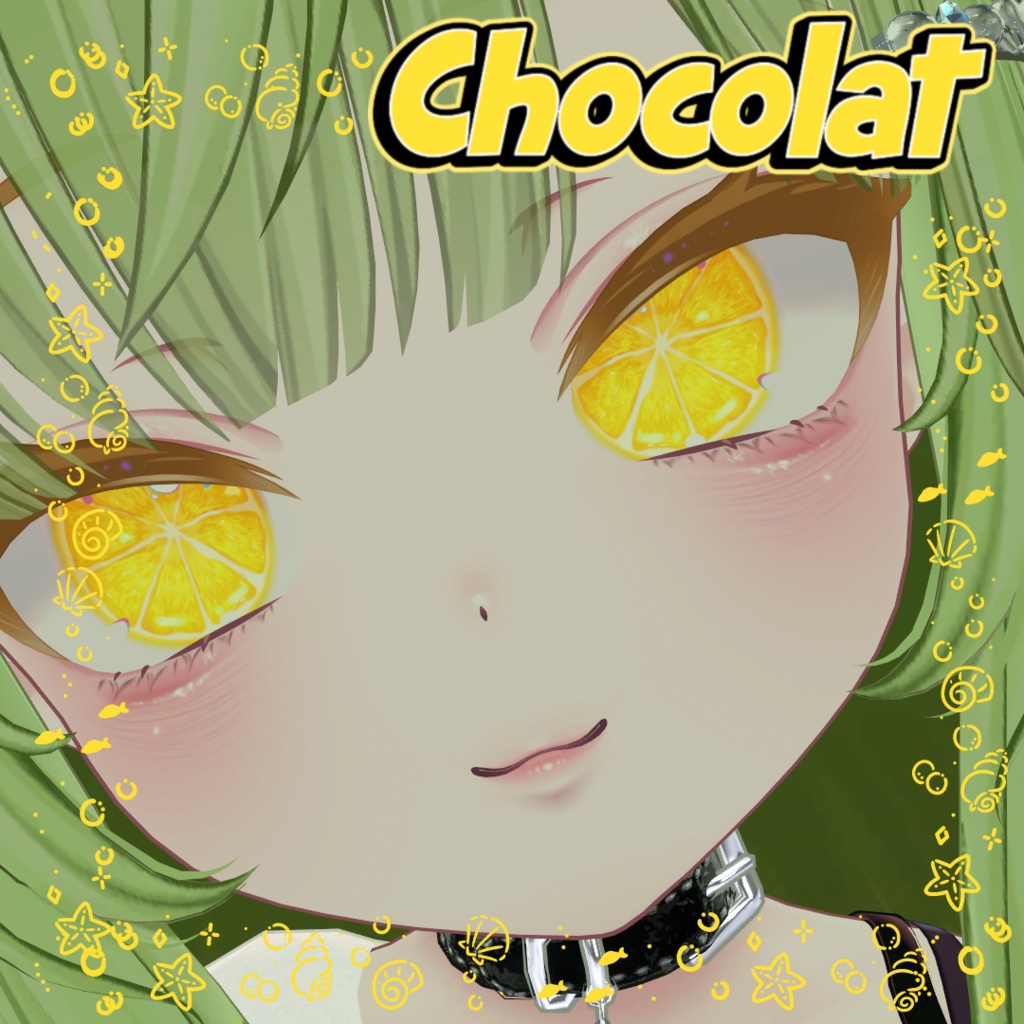 🍋 「Citric Eyes」 オリジナルアイテクスチャ 🍊【4色+4エミッション】