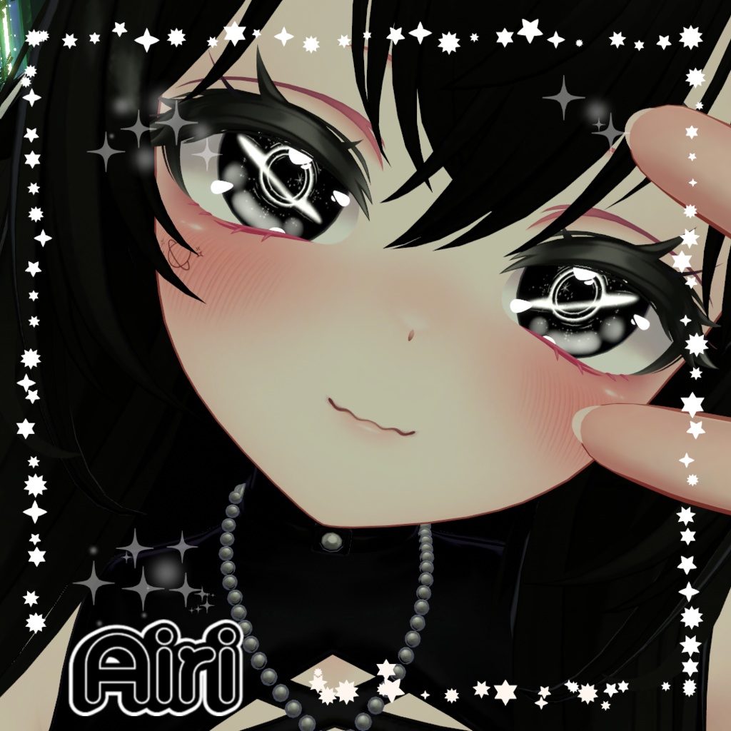 【目用テクスチャ】オリジナル Black Hole Eyes【VRChat向け / 1種+発光】