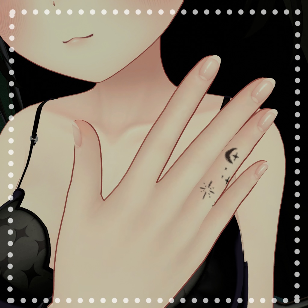 「オリジナル」☆Tattoo CuteCat Set 「VRChat向け」