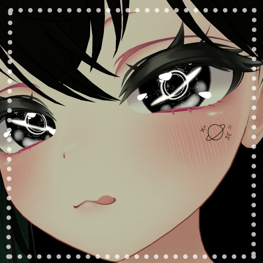 「オリジナル」☆Tattoo CuteCat Set 「VRChat向け」