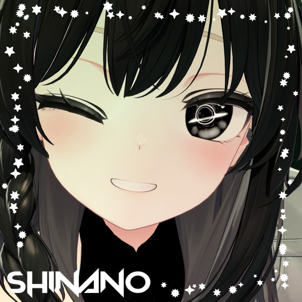 【目用テクスチャ】オリジナル Black Hole Eyes ver 2.0【VRChat向け / 1種+発光】